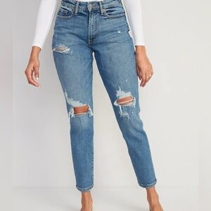 Old Navy OG Straight High-Rise Distressed Jeans